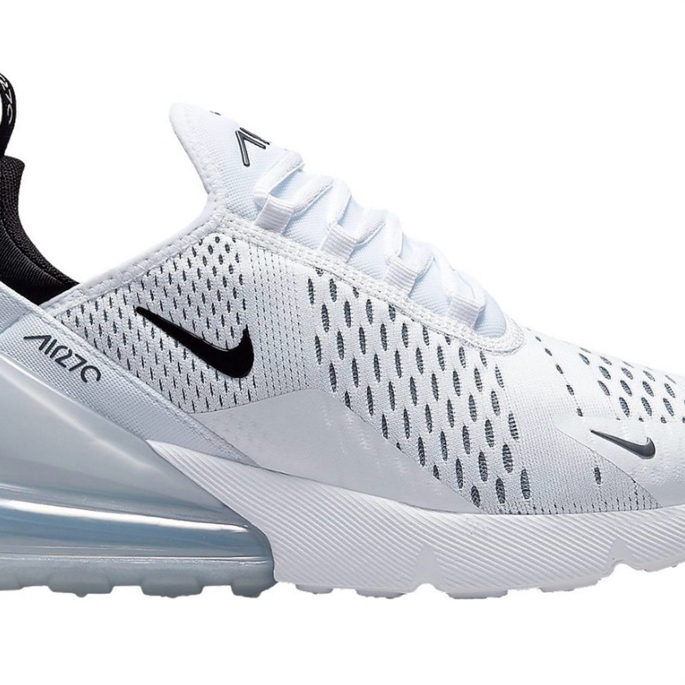 Nike Air Max 270 White Black Athletic Shoes